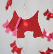 Red LED Scottie Dogs Lights